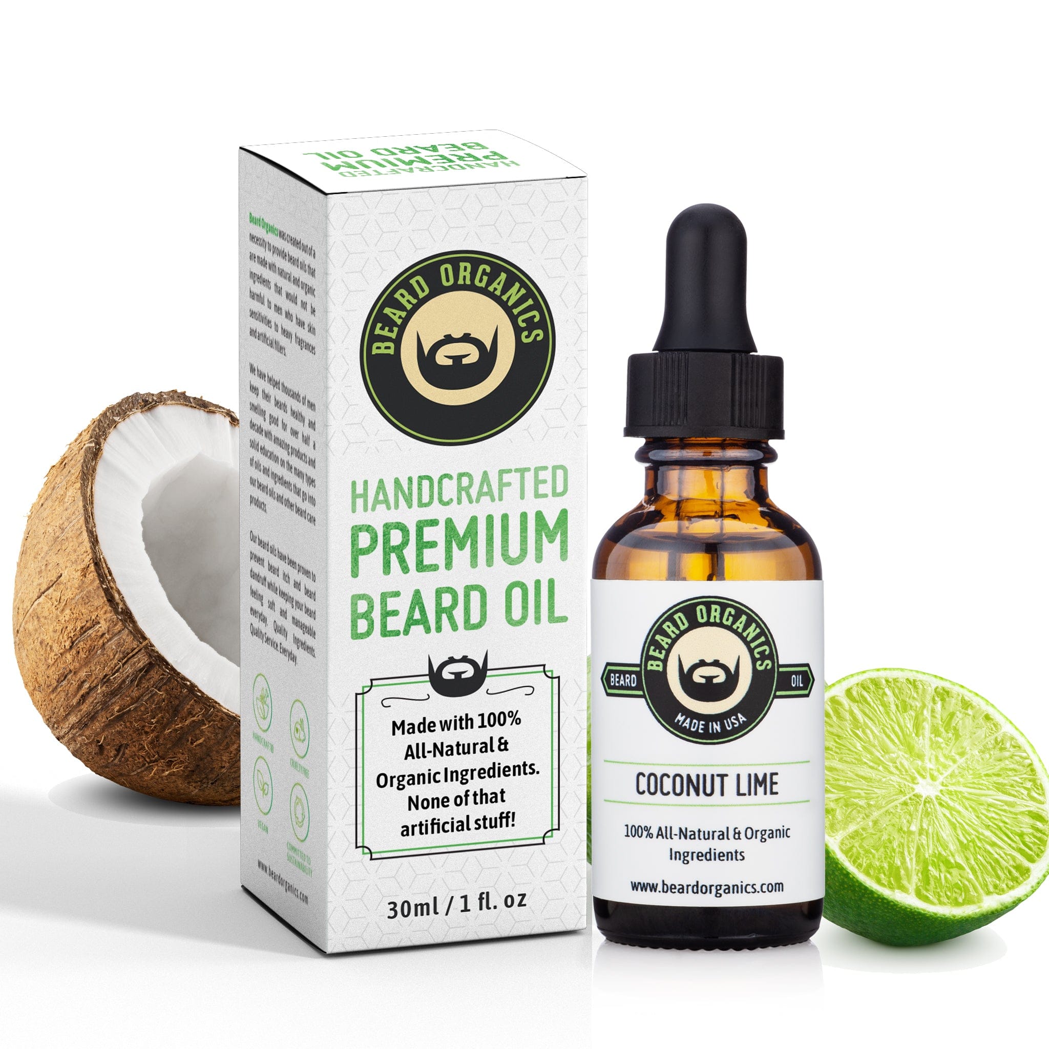 Coconut Lime Beard Oil by Beard Organics