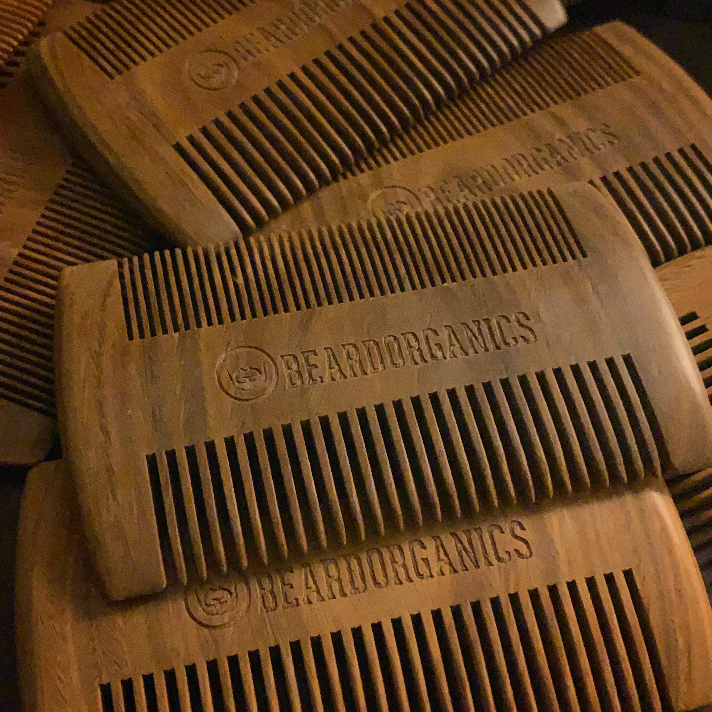 Natural Sandalwood Beard Comb by Beard Organics